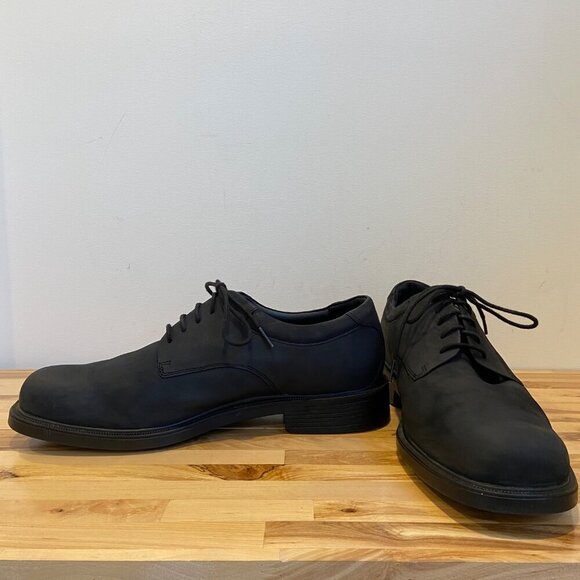 Rockport Men Black Nubuck Leather Oxford Dress Shoes Size 12W formal casual chic - Picture 6 of 15